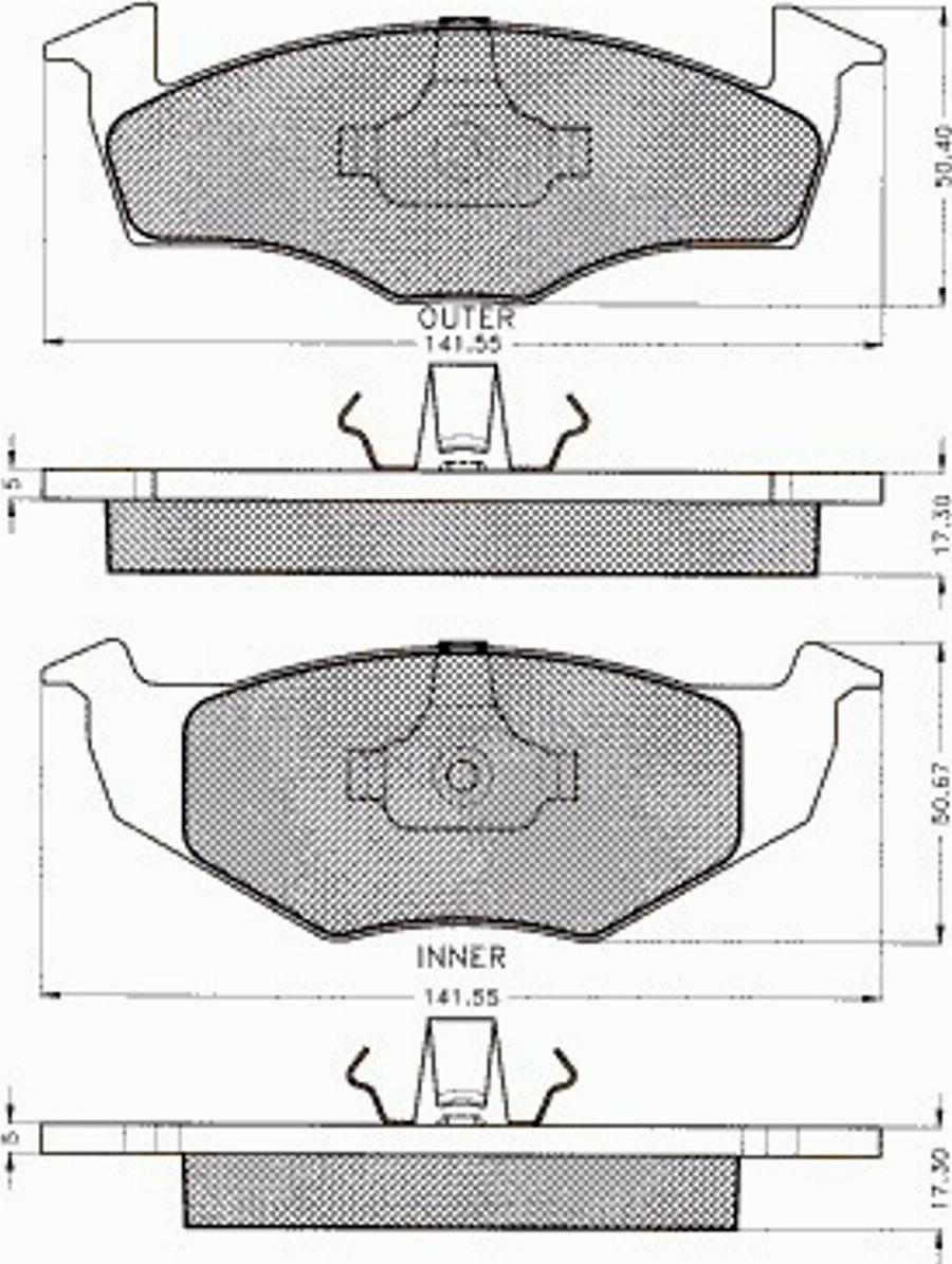 Pex 7.438 - Komplet Pločica, disk-kočnica www.molydon.hr