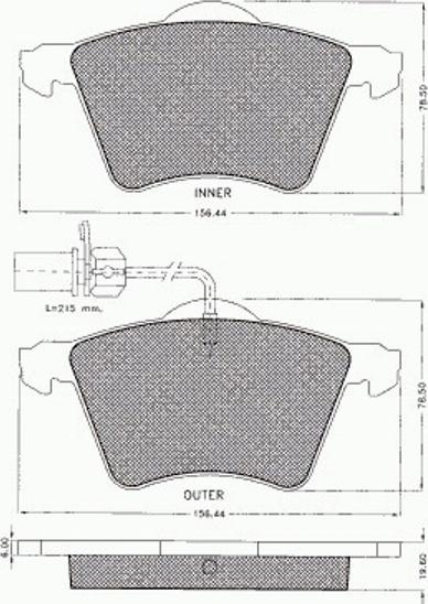 Pex 7.543 - Komplet Pločica, disk-kočnica www.molydon.hr