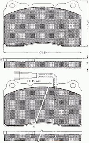 Pex 7503 - Komplet Pločica, disk-kočnica www.molydon.hr