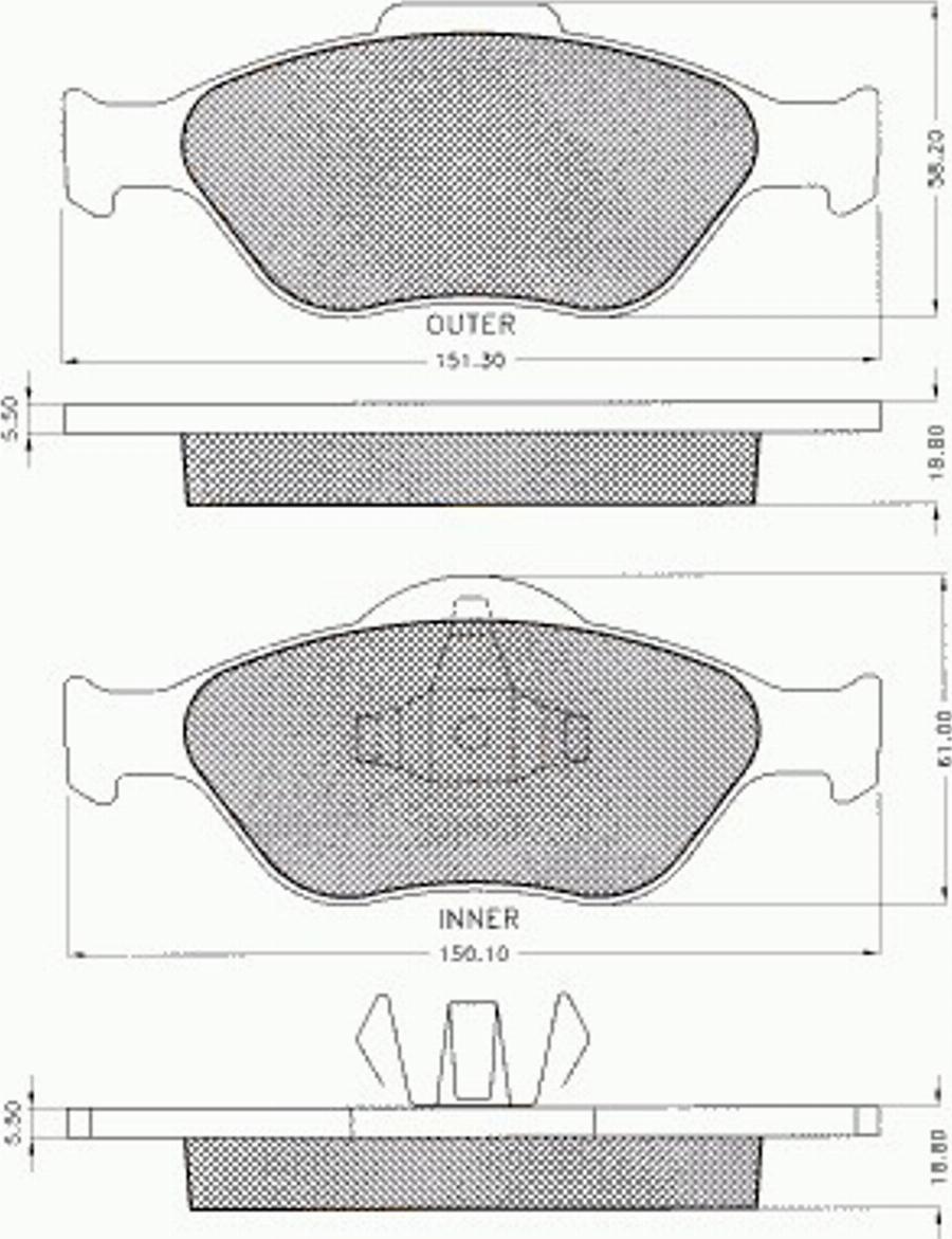 Pex 7.539 - Komplet Pločica, disk-kočnica www.molydon.hr