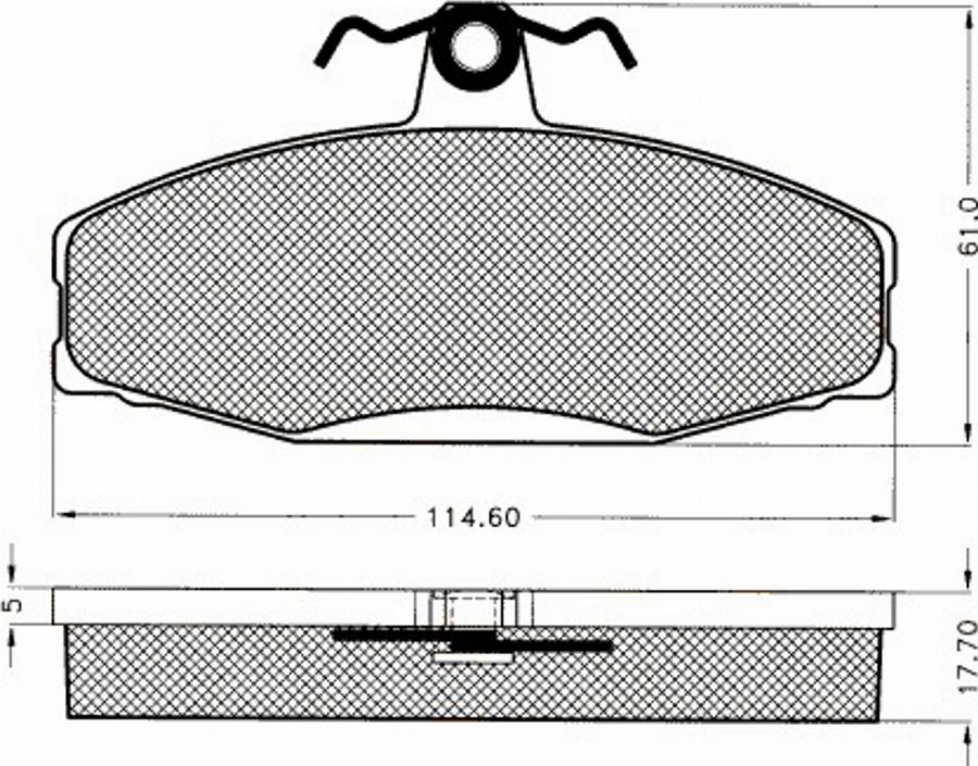 Pex 7529S - Komplet Pločica, disk-kočnica www.molydon.hr