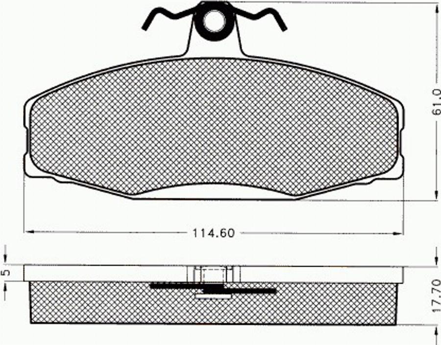 Pex 7529 - Komplet Pločica, disk-kočnica www.molydon.hr