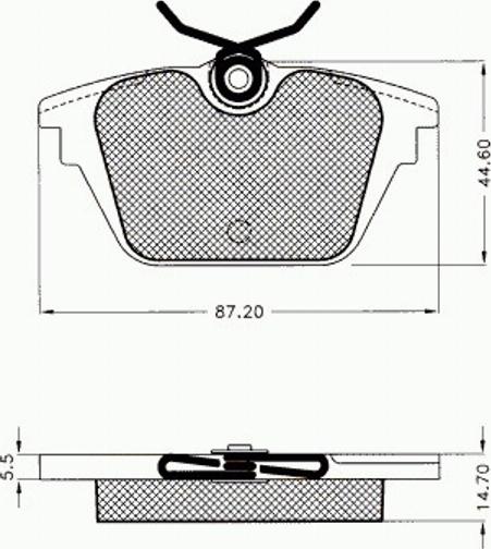 Pex 7520 - Komplet Pločica, disk-kočnica www.molydon.hr