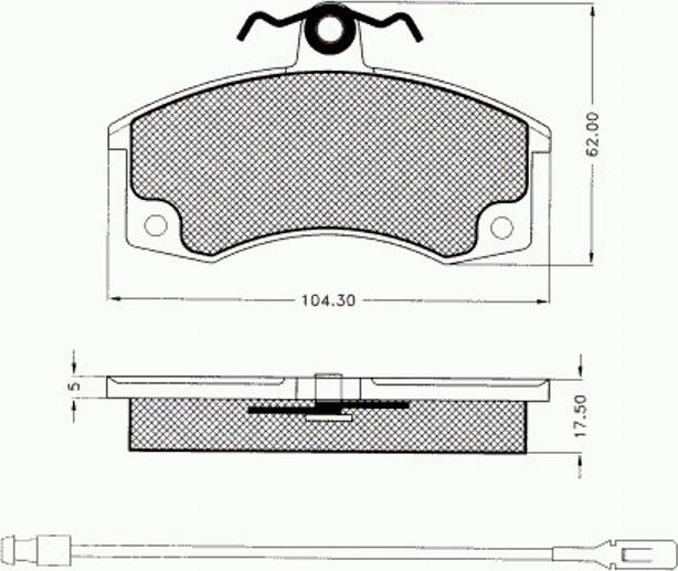 Pex 7521 - Komplet Pločica, disk-kočnica www.molydon.hr