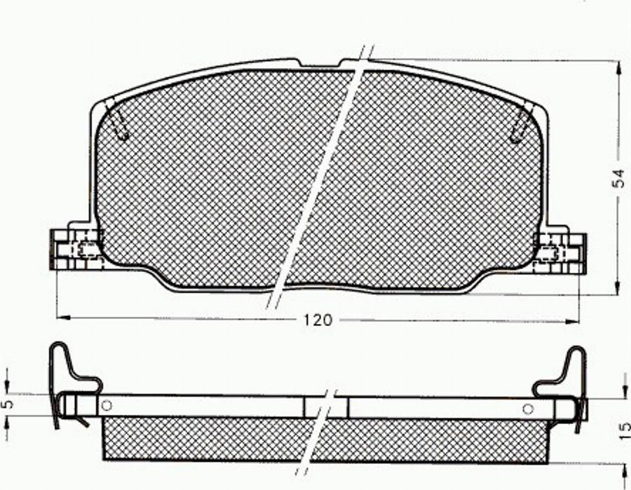 Pex 7094 - Komplet Pločica, disk-kočnica www.molydon.hr