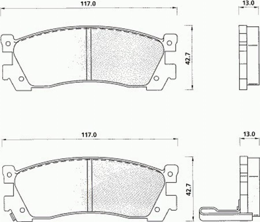 Pex 7098 - Komplet Pločica, disk-kočnica www.molydon.hr