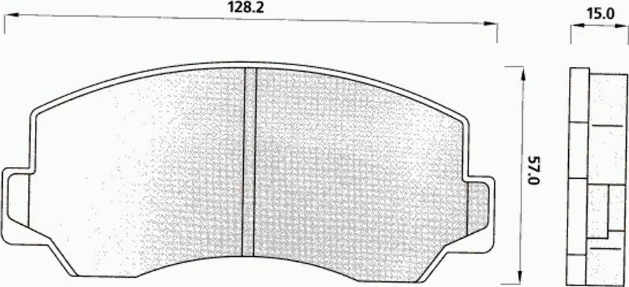 Pex 7041 - Komplet Pločica, disk-kočnica www.molydon.hr