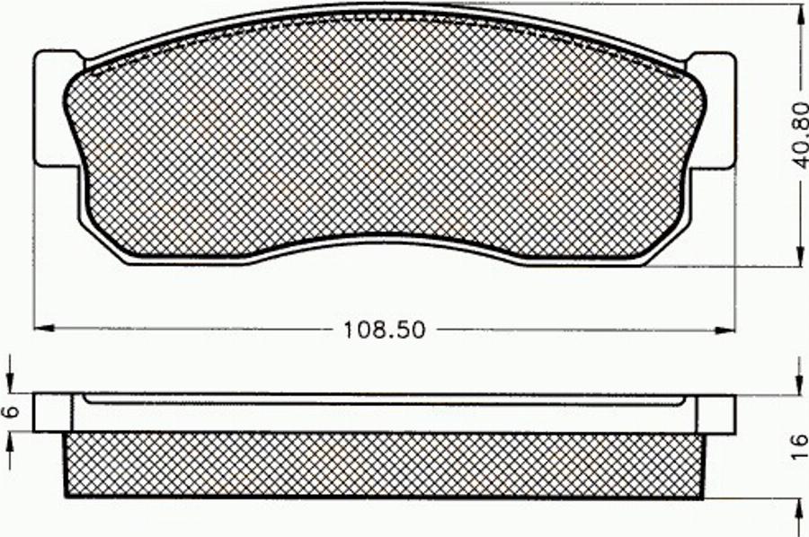 Pex 7048 - Komplet Pločica, disk-kočnica www.molydon.hr