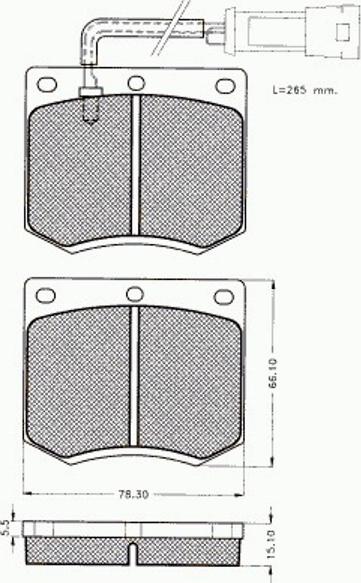 Pex 7047 - Komplet Pločica, disk-kočnica www.molydon.hr