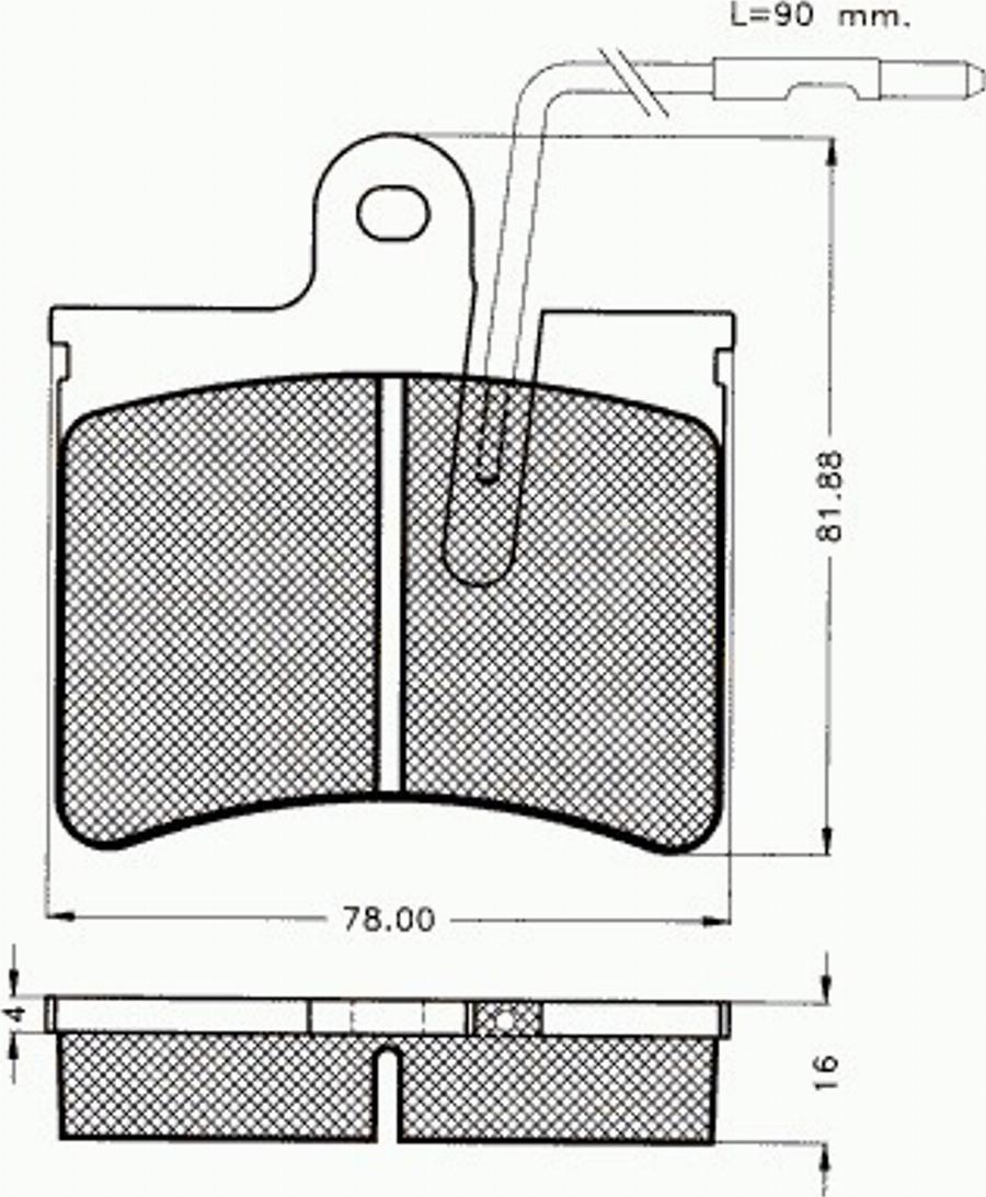 Pex 7059 - Komplet Pločica, disk-kočnica www.molydon.hr