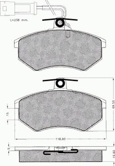 Pex 7051 - Komplet Pločica, disk-kočnica www.molydon.hr