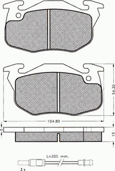 Pex 7.058 - Komplet Pločica, disk-kočnica www.molydon.hr