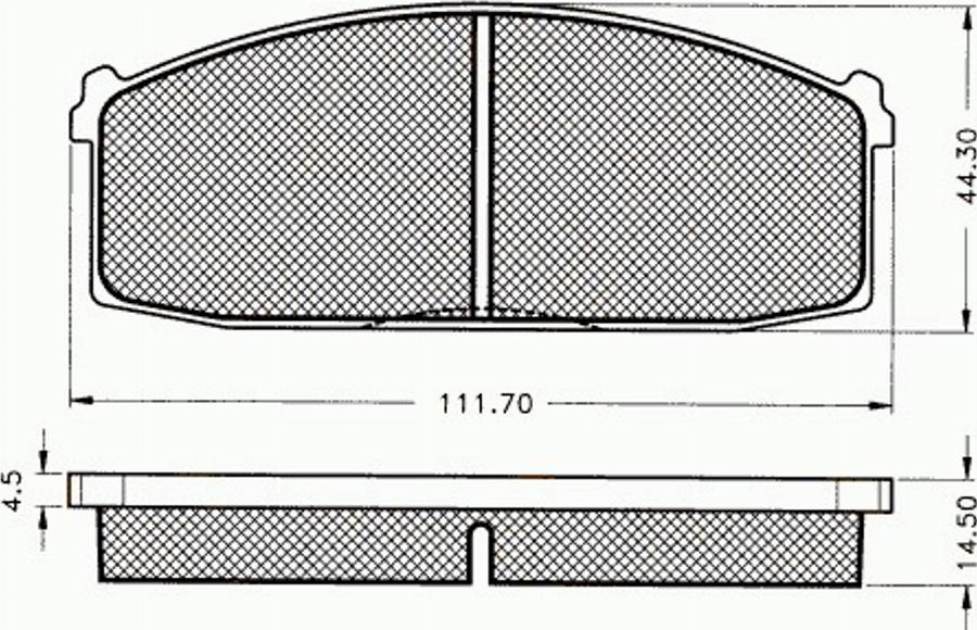 Pex 7052 - Komplet Pločica, disk-kočnica www.molydon.hr