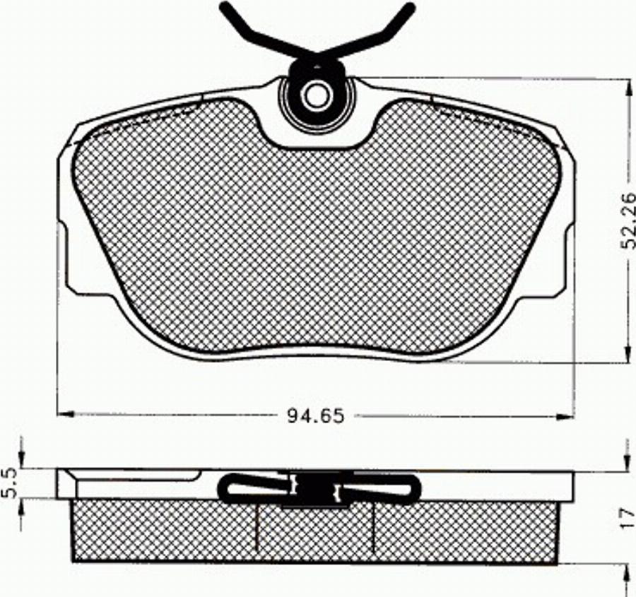 Pex 7.057 - Komplet Pločica, disk-kočnica www.molydon.hr