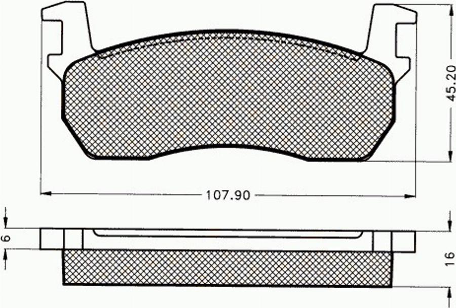 Pex 7060 - Komplet Pločica, disk-kočnica www.molydon.hr