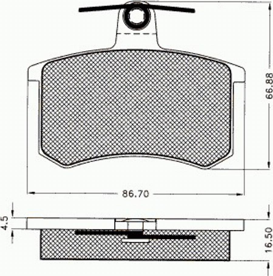 Pex 7068 - Komplet Pločica, disk-kočnica www.molydon.hr