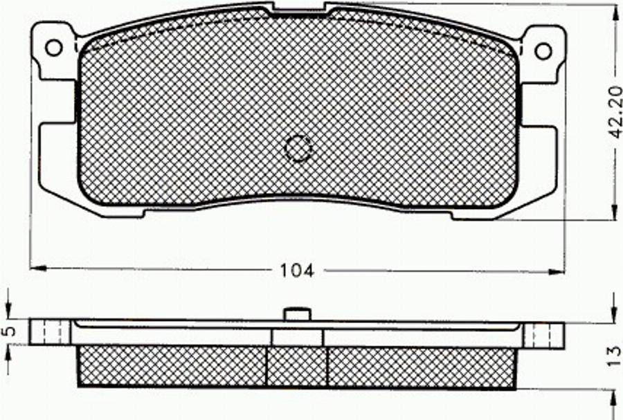 Pex 7003 - Komplet Pločica, disk-kočnica www.molydon.hr