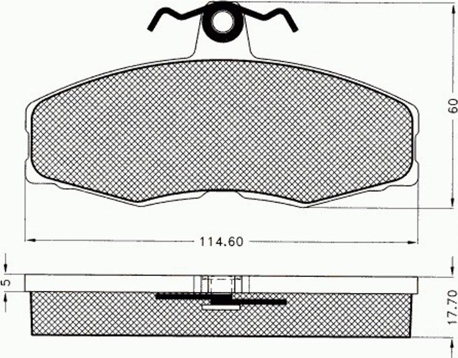 Pex 7002 - Komplet Pločica, disk-kočnica www.molydon.hr