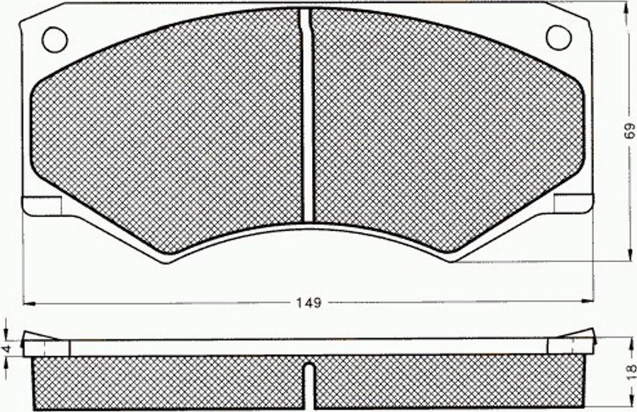 Pex 7018 - Komplet Pločica, disk-kočnica www.molydon.hr