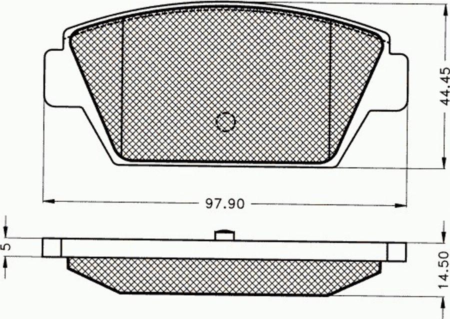 Pex 7080 - Komplet Pločica, disk-kočnica www.molydon.hr