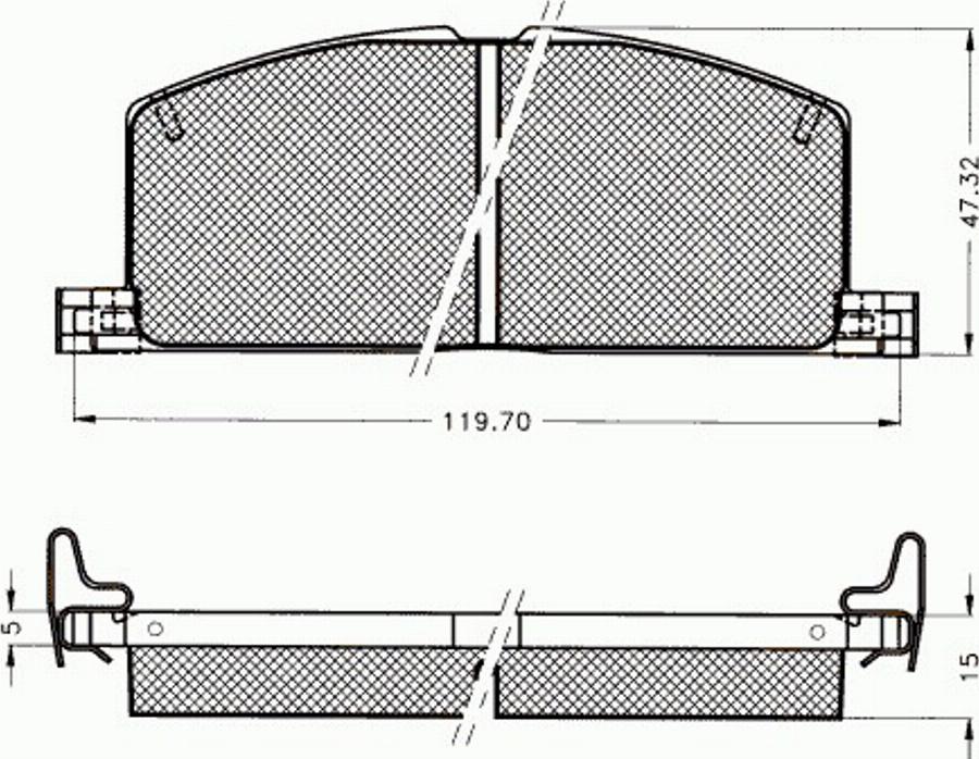 Pex 7081 - Komplet Pločica, disk-kočnica www.molydon.hr