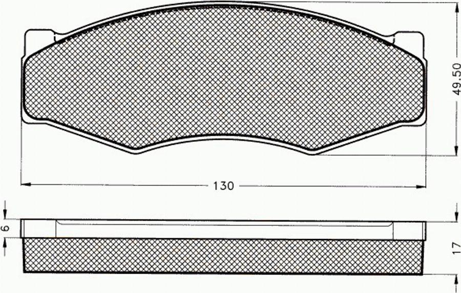 Pex 7082 - Komplet Pločica, disk-kočnica www.molydon.hr