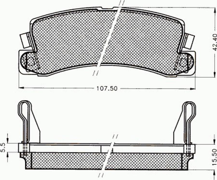 Pex 7039 - Komplet Pločica, disk-kočnica www.molydon.hr