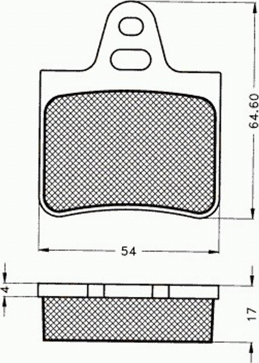 Pex 7036 - Komplet Pločica, disk-kočnica www.molydon.hr