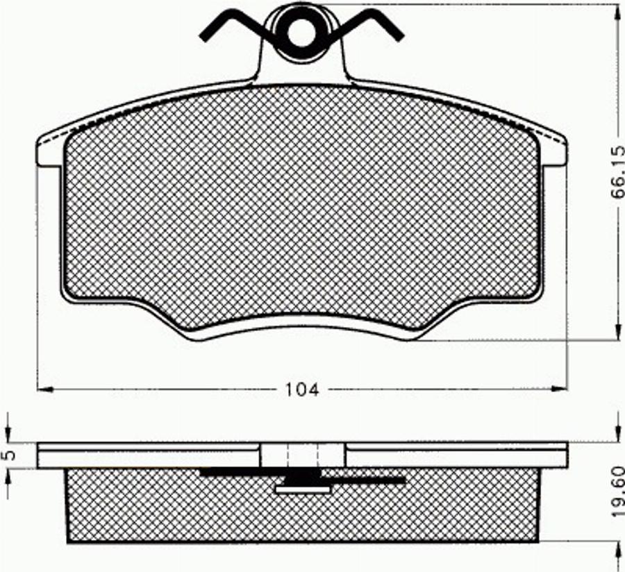 Pex 7022 - Komplet Pločica, disk-kočnica www.molydon.hr