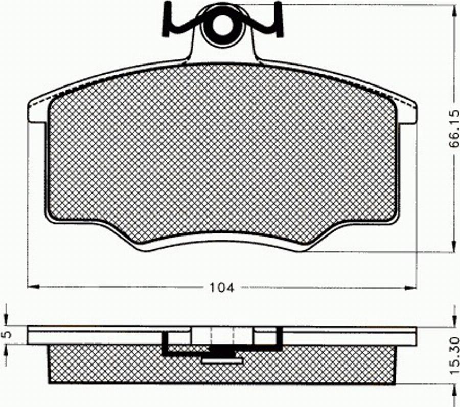 Pex 7027 - Komplet Pločica, disk-kočnica www.molydon.hr