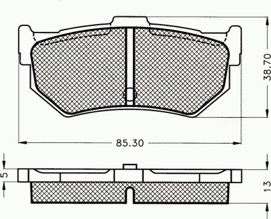 Pex 7075 - Komplet Pločica, disk-kočnica www.molydon.hr