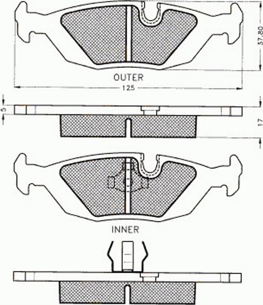 Pex 7072 - Komplet Pločica, disk-kočnica www.molydon.hr