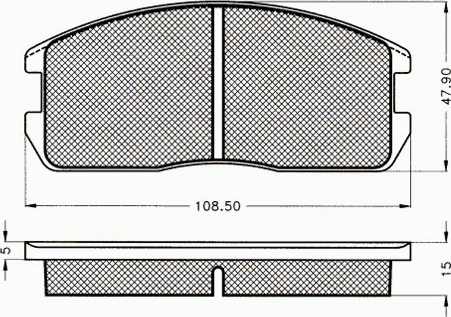 Pex 7077 - Komplet Pločica, disk-kočnica www.molydon.hr