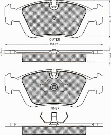 Pex 7195S - Komplet Pločica, disk-kočnica www.molydon.hr