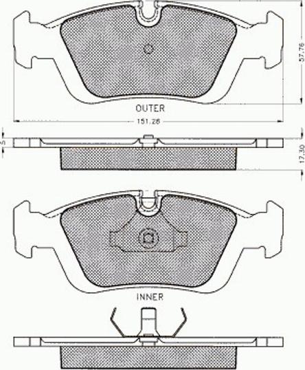 Pex 7195 - Komplet Pločica, disk-kočnica www.molydon.hr