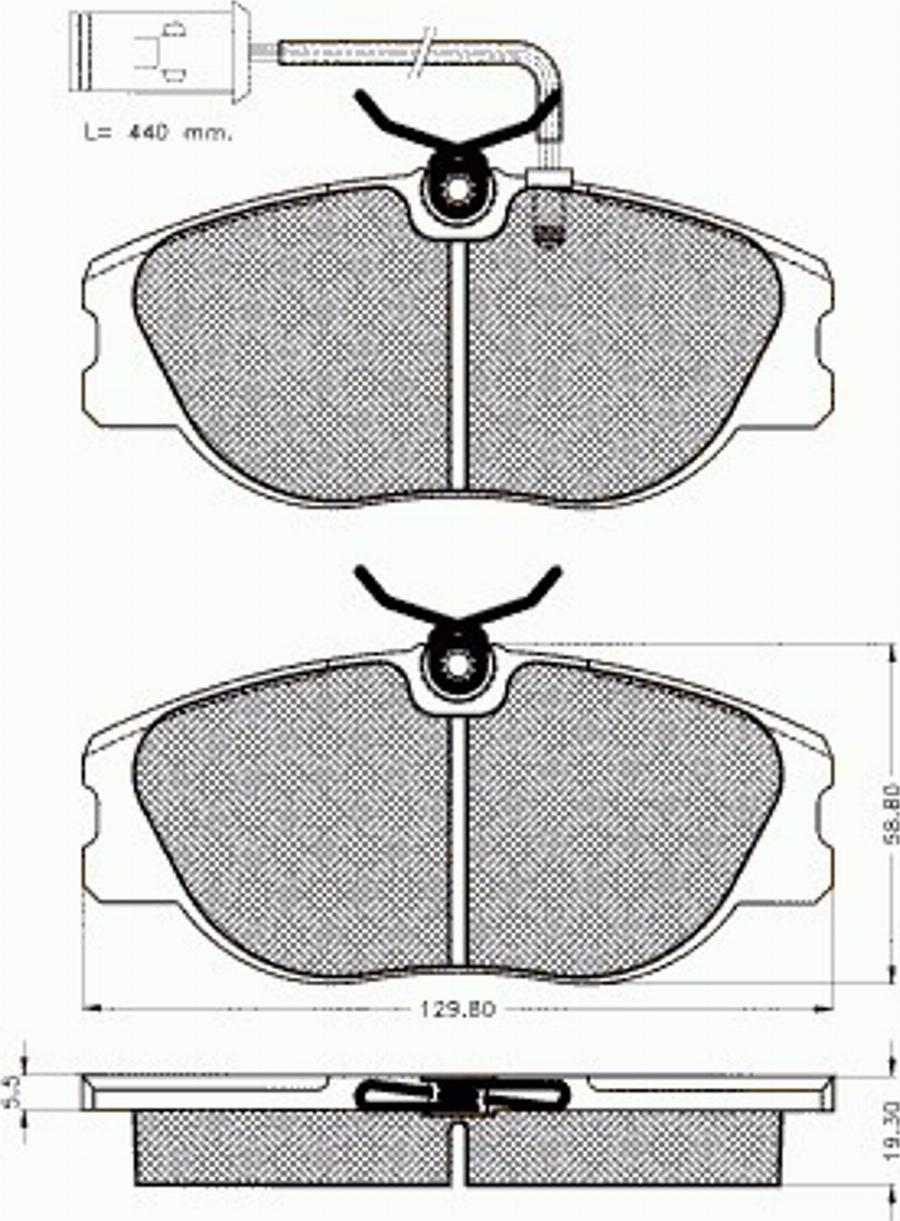 Pex 7192 - Komplet Pločica, disk-kočnica www.molydon.hr