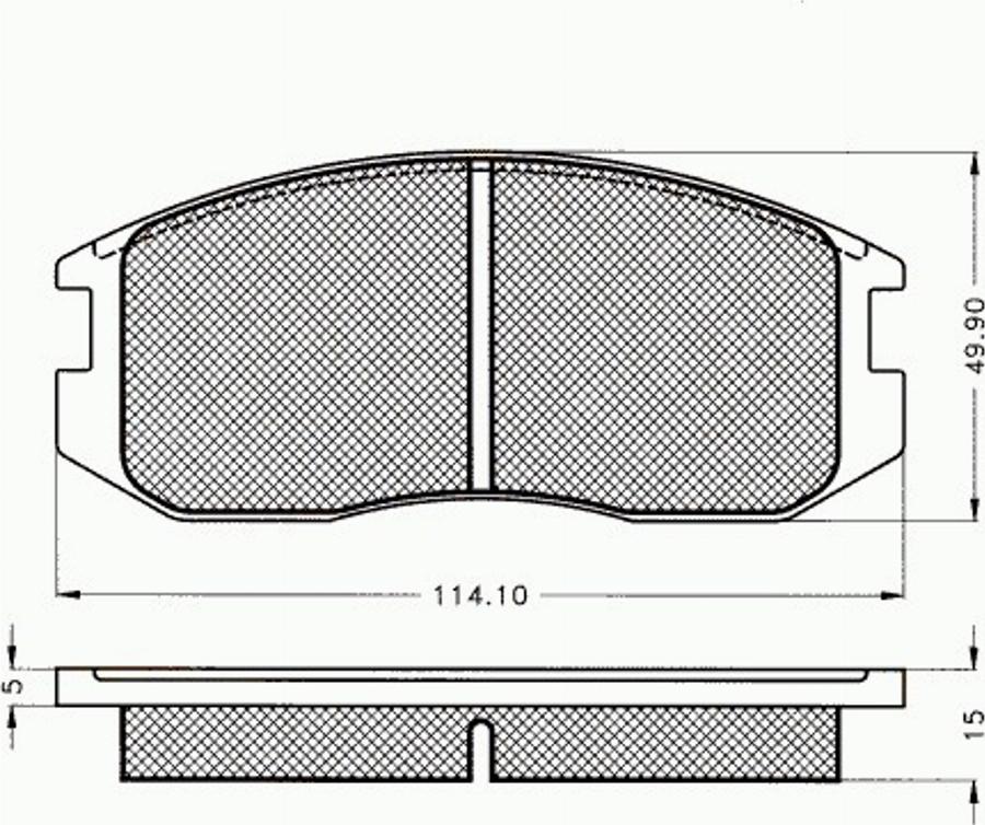 Pex 7145 - Komplet Pločica, disk-kočnica www.molydon.hr