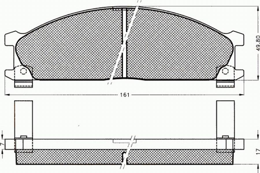 Pex 7150 - Komplet Pločica, disk-kočnica www.molydon.hr