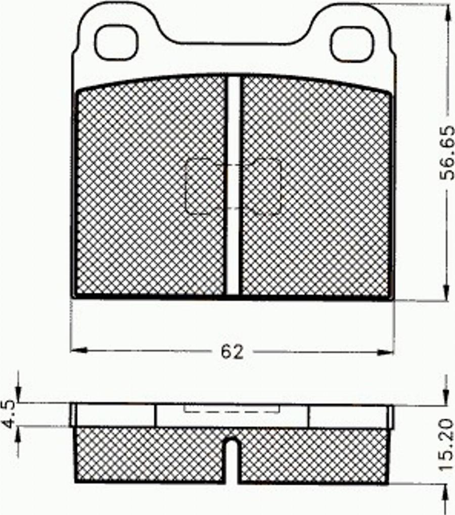 Pex 7151 - Komplet Pločica, disk-kočnica www.molydon.hr