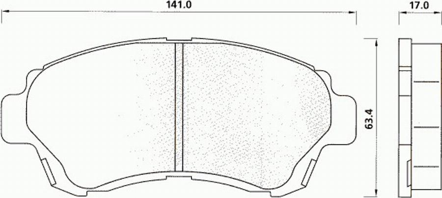 Pex 7158 - Komplet Pločica, disk-kočnica www.molydon.hr