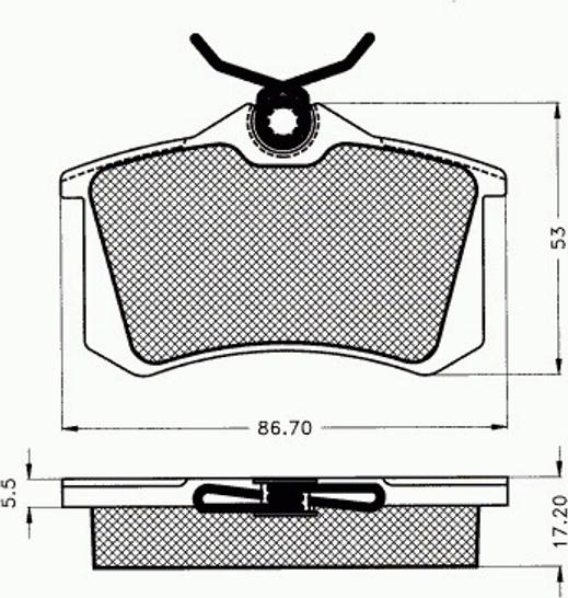 Pex 7.107 - Komplet Pločica, disk-kočnica www.molydon.hr