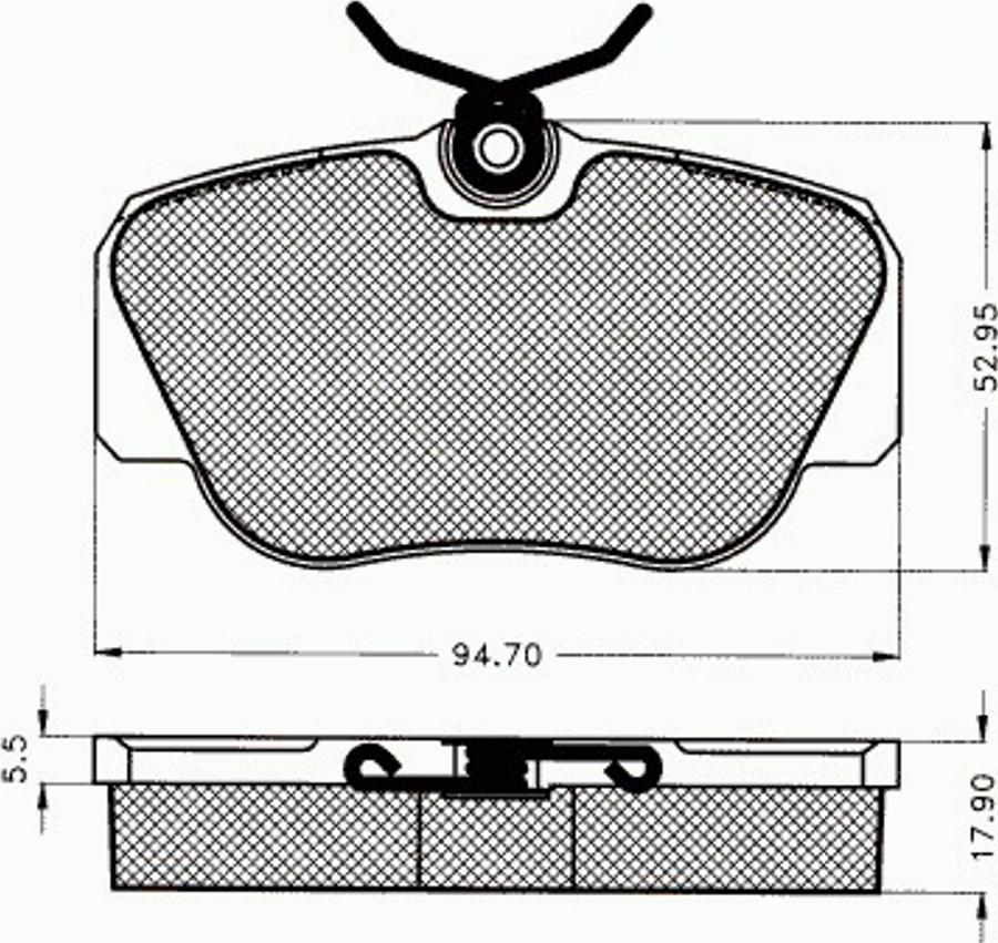 Pex 7.114 - Komplet Pločica, disk-kočnica www.molydon.hr