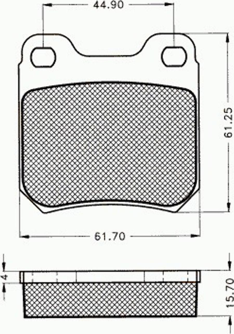 Pex 7183 - Komplet Pločica, disk-kočnica www.molydon.hr