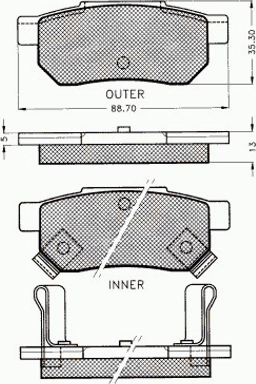 Pex 7134 - Komplet Pločica, disk-kočnica www.molydon.hr