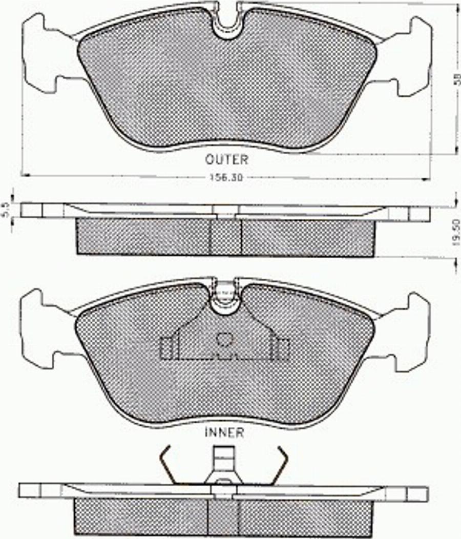 Pex 7137 - Komplet Pločica, disk-kočnica www.molydon.hr