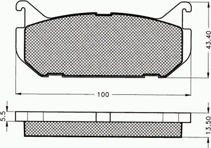 Pex 7129 - Komplet Pločica, disk-kočnica www.molydon.hr