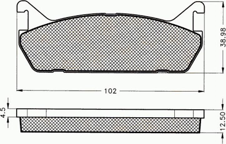 Pex 7121 - Komplet Pločica, disk-kočnica www.molydon.hr