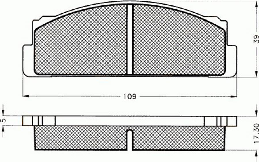 Pex 7122 - Komplet Pločica, disk-kočnica www.molydon.hr