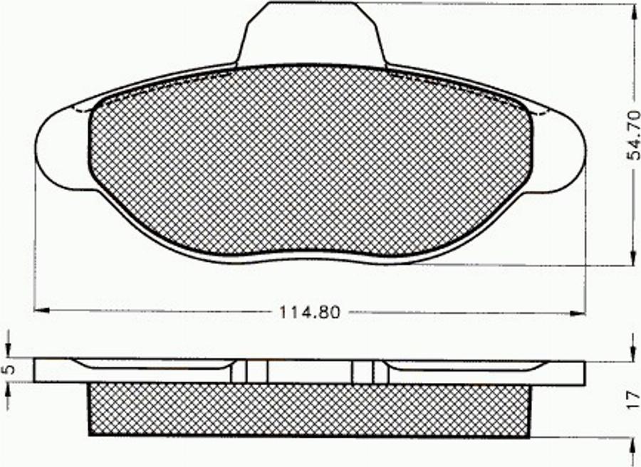 Pex 7.174 - Komplet Pločica, disk-kočnica www.molydon.hr