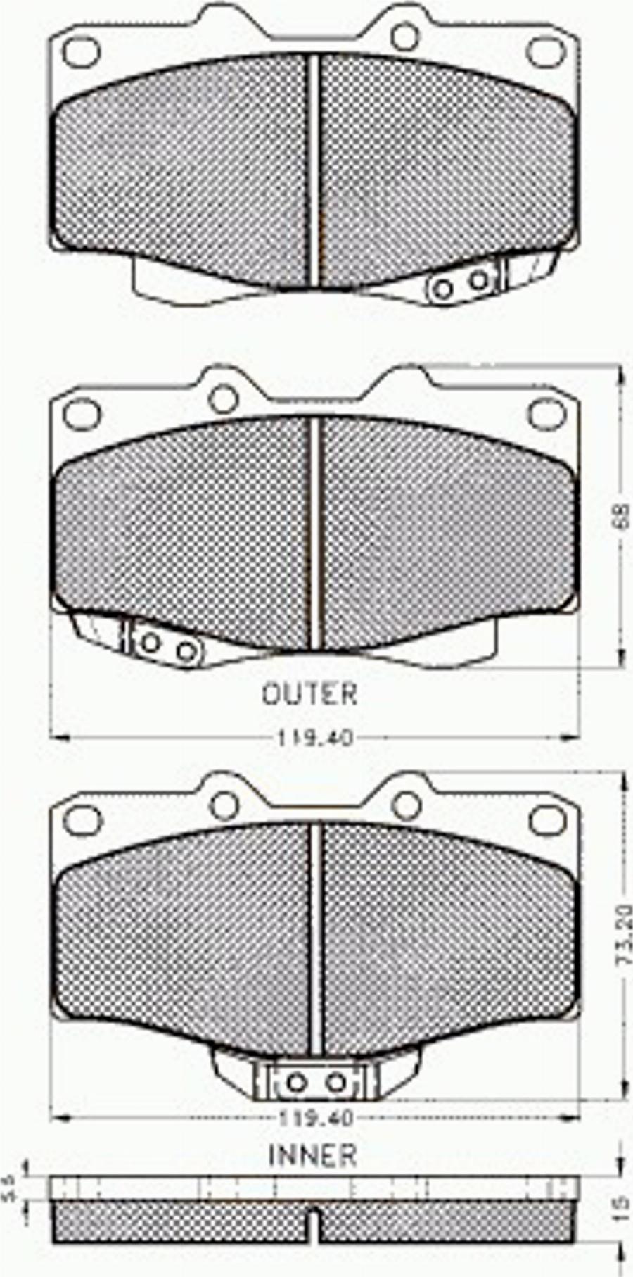 Pex 7170 - Komplet Pločica, disk-kočnica www.molydon.hr